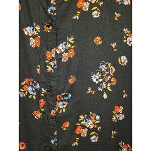 Womens Floral Blouse Shirt 3X NWT Boho Cottagecore Whimsy Flirty Flowy Gypsy ANA